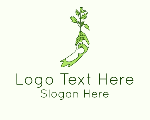 Gardener Plant Farming Logo