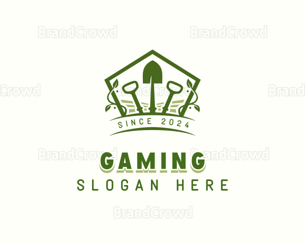 Garden Planting Shovel Logo