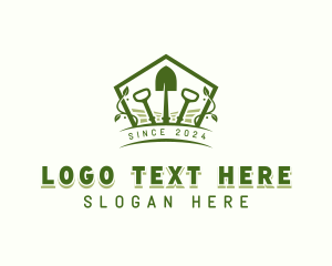 Garden Planting Shovel Logo