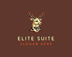 Deer Suit Tuxedo logo design