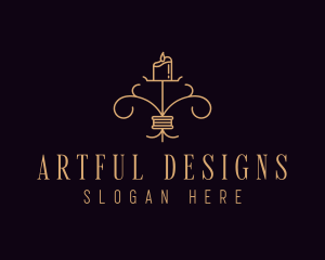 Interior Design Candle logo design