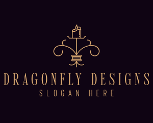 Interior Design Candle logo design