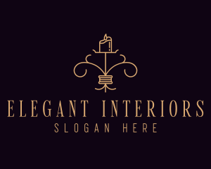 Interior Design Candle logo design