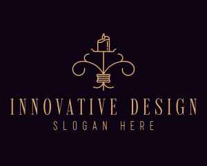 Interior Design Candle logo design