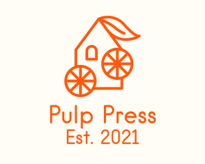 Pulp - Orange Juice House logo design