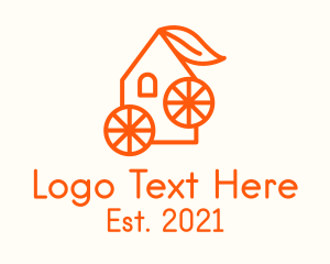 House - Orange Juice House logo design