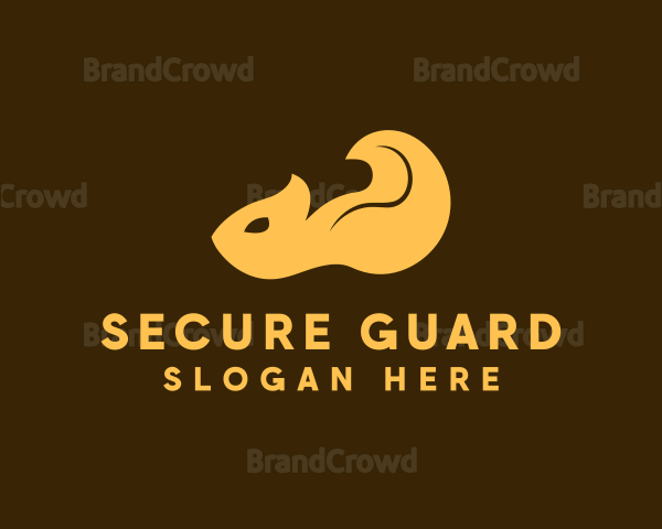 Squirrel Tail Animal Logo