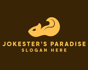 Squirrel Tail Animal  logo design