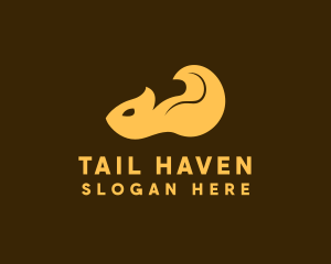 Tail - Squirrel Tail Animal logo design