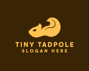 Squirrel Tail Animal  logo design