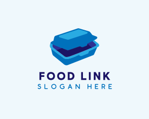 3D Food Takeout logo design