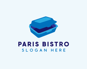 3D Food Takeout logo design