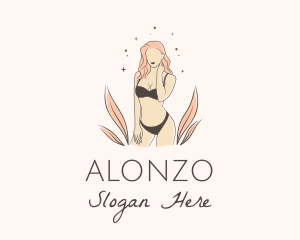 Underwear Lingerie Model  logo design