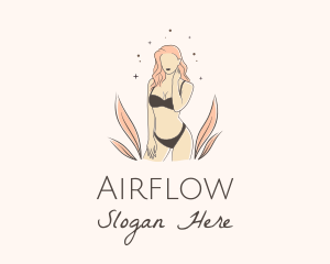 Underwear Lingerie Model  logo design