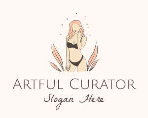 Underwear Lingerie Model  logo design