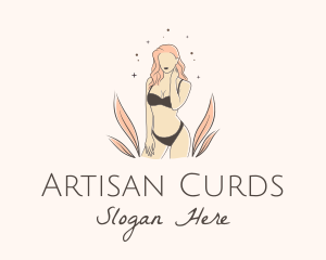 Underwear Lingerie Model  logo design