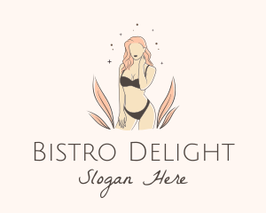 Underwear Lingerie Model  logo design