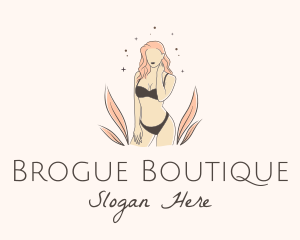 Underwear Lingerie Model  logo design