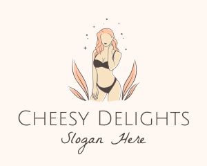 Underwear Lingerie Model  logo design