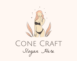 Underwear Lingerie Model  logo design