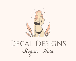 Underwear Lingerie Model  logo design