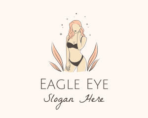 Underwear Lingerie Model  logo design