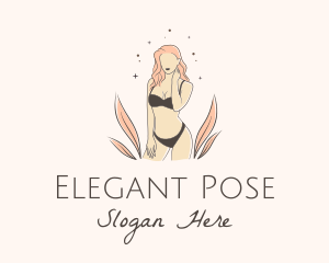 Model - Underwear Lingerie Model logo design