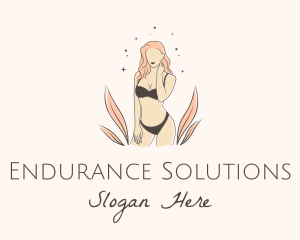 Underwear Lingerie Model  logo design