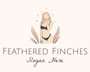 Underwear Lingerie Model  logo design