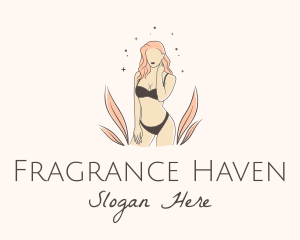 Underwear Lingerie Model  logo design