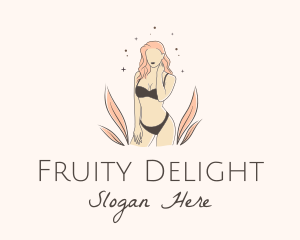 Underwear Lingerie Model  logo design