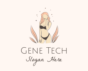 Underwear Lingerie Model  logo design