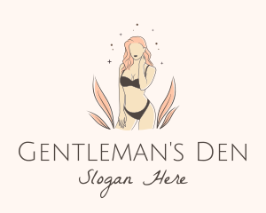 Underwear Lingerie Model  logo design