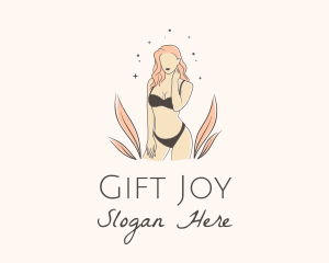 Underwear Lingerie Model  logo design