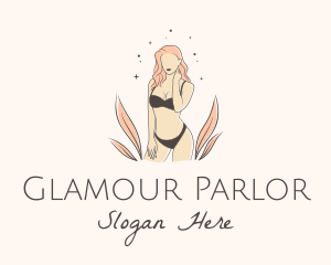 Parlor - Underwear Lingerie Model logo design