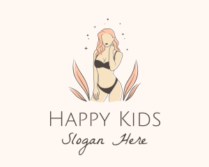 Underwear Lingerie Model  logo design