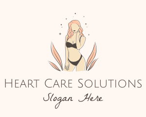 Underwear Lingerie Model  logo design