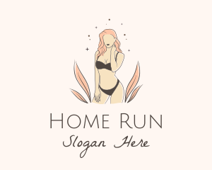 Underwear Lingerie Model  logo design