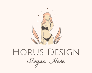 Underwear Lingerie Model  logo design