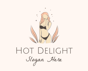 Underwear Lingerie Model  logo design