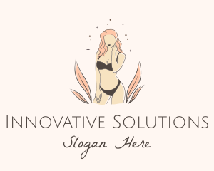 Underwear Lingerie Model  logo design