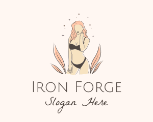 Underwear Lingerie Model  logo design