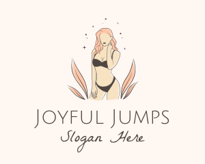 Underwear Lingerie Model  logo design