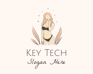 Underwear Lingerie Model  logo design