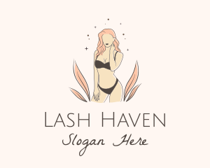 Underwear Lingerie Model  logo design