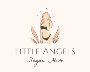 Underwear Lingerie Model  logo design