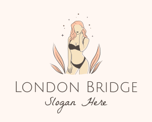 Underwear Lingerie Model  logo design