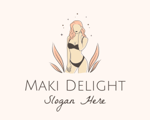 Underwear Lingerie Model  logo design