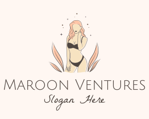 Underwear Lingerie Model  logo design