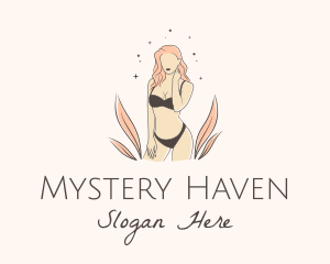 Underwear Lingerie Model  logo design